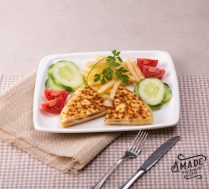Yarım Kavurmalı Kaşarlı Tost